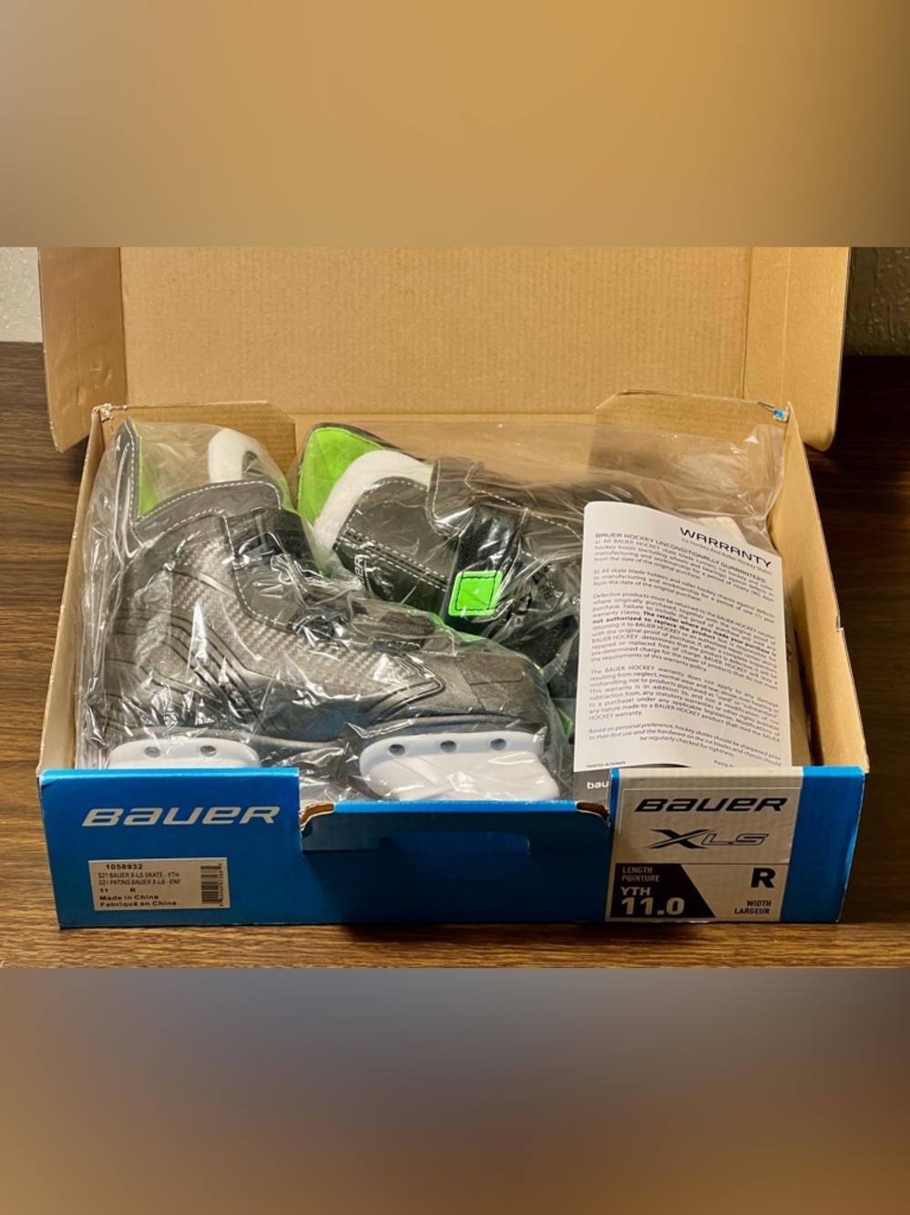 Brand New Bauer X-LS Youth Ice Hockey Skates | Size 11 Y